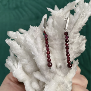 Boucles d’oreilles Grenat