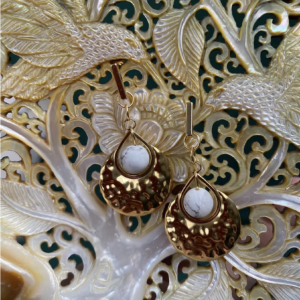 Boucles d’oreilles Howlite